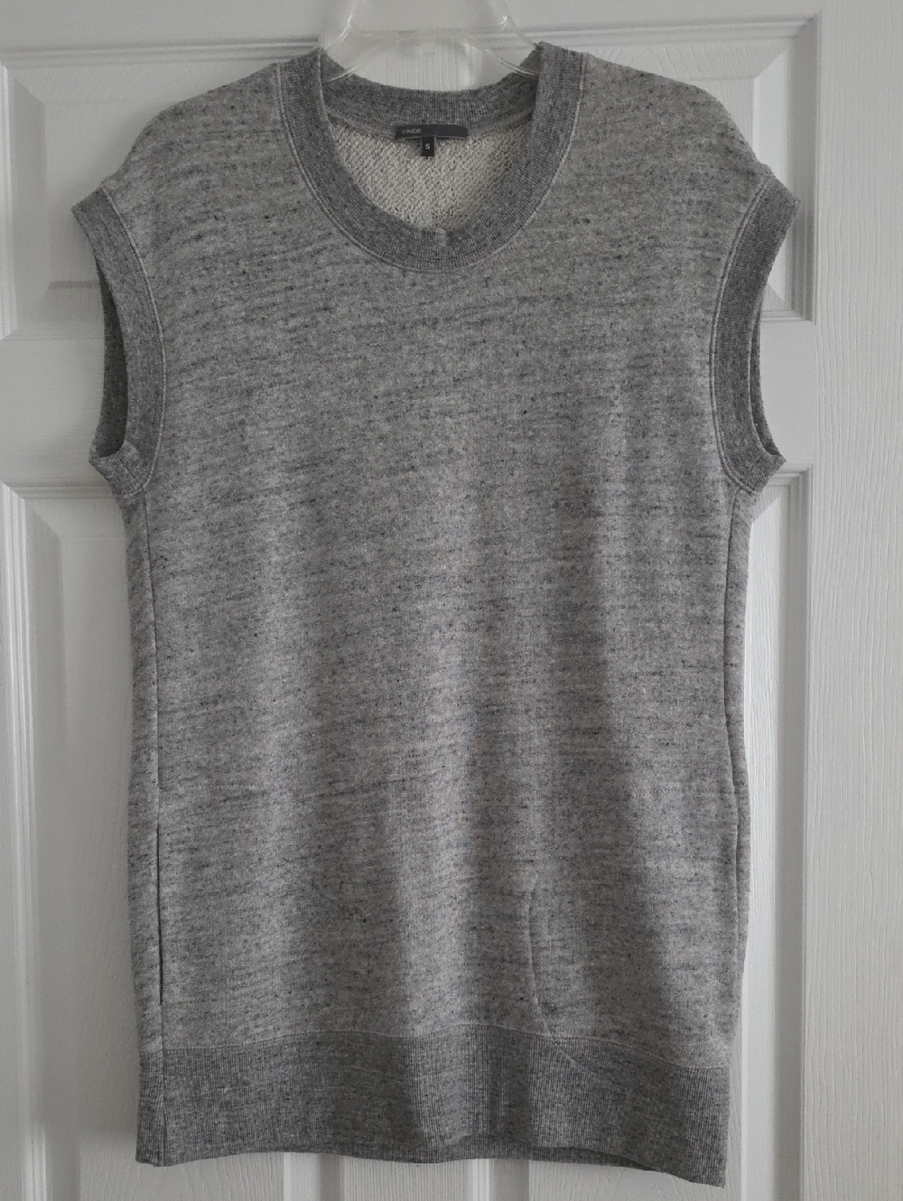 Vince Light Gray Sleeveless Knit Tunic